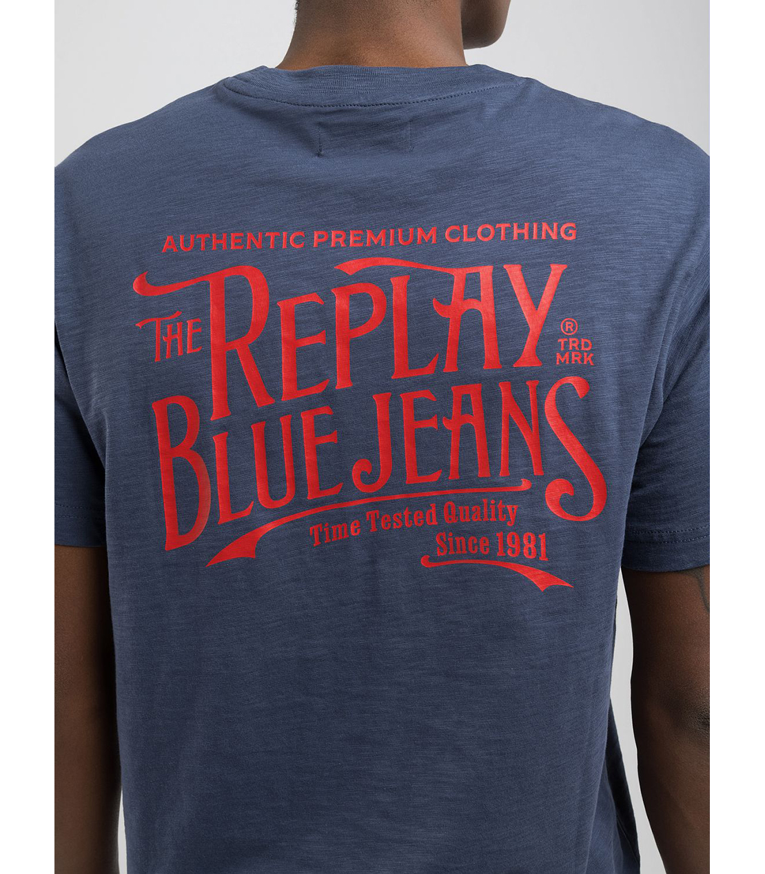 コットンジャ－ジープリントＴシャツ 詳細画像 ブルー 6